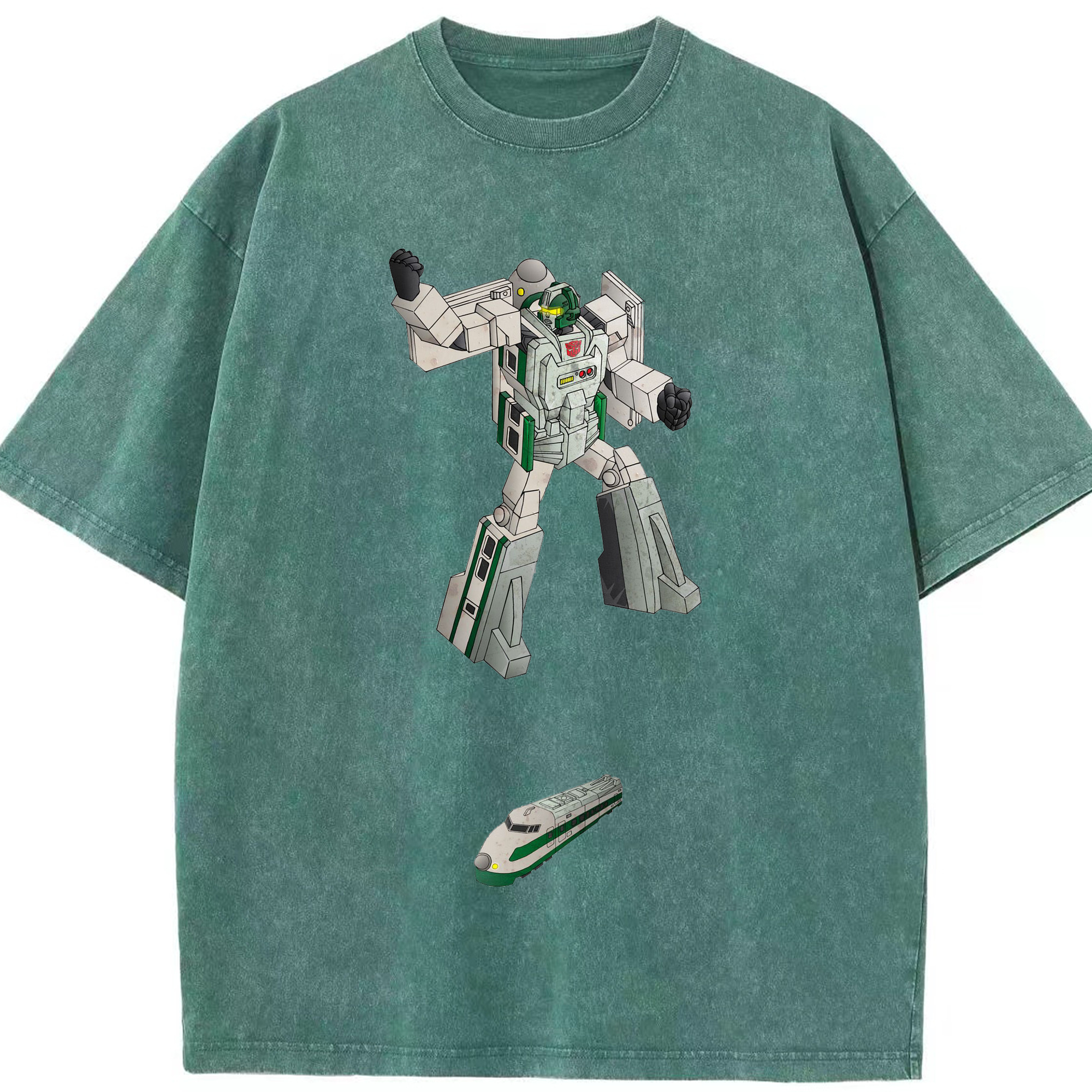 （画像用）  綿100% ヴィンテージ風 半袖Tシャツ（フロントプリント）